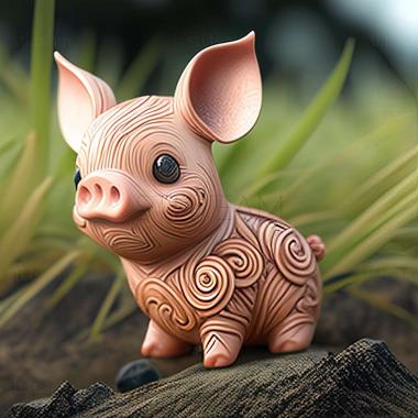 3D model Piglet Pua from Moana (STL)